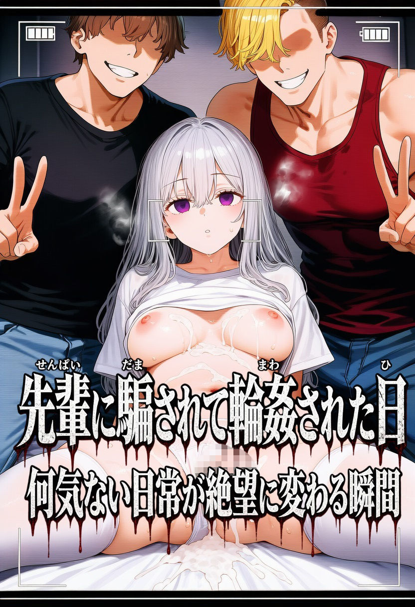 先輩に騙されて輪●された日 - サンプル画像 1
