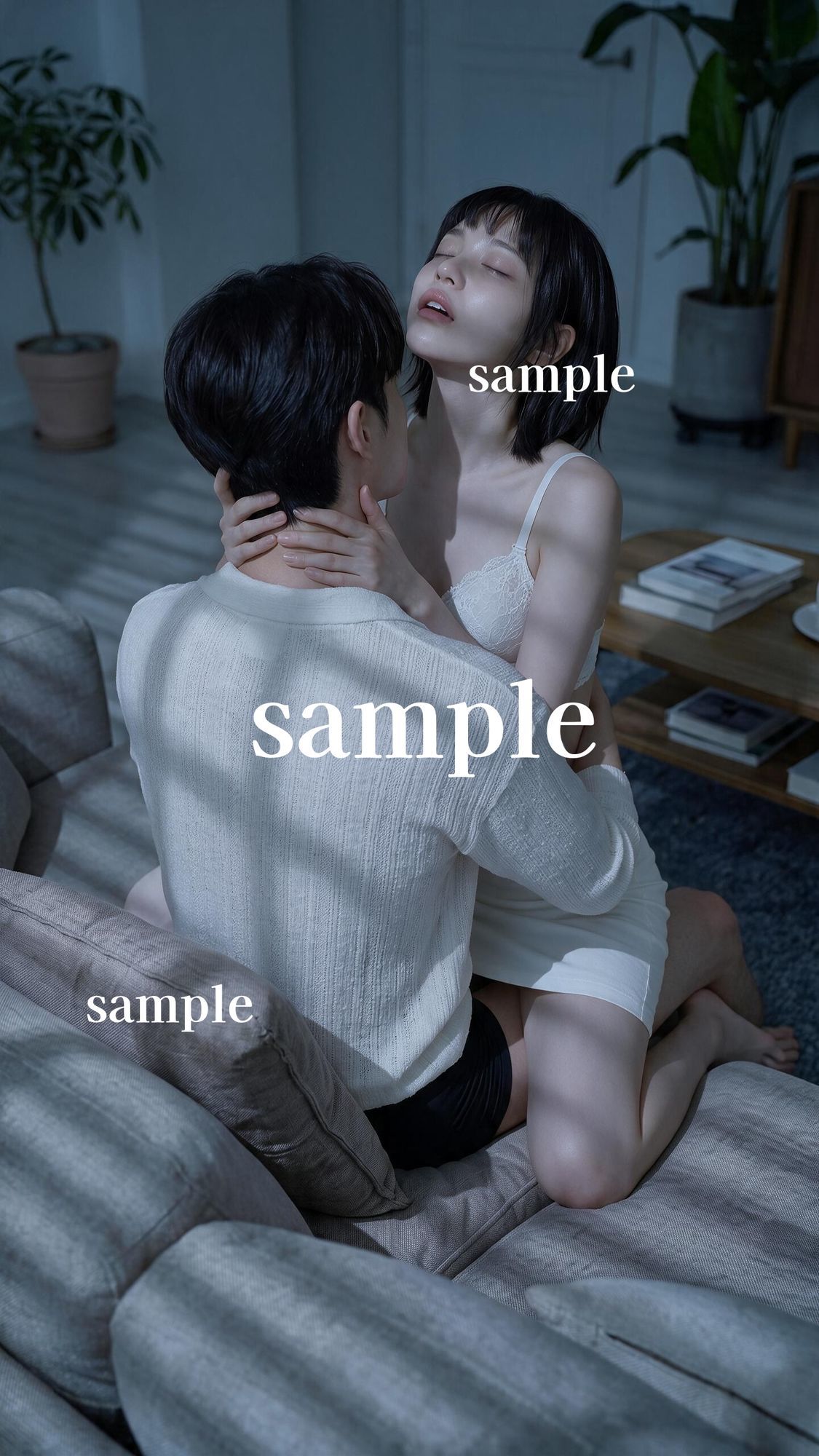 【脱がさずSEX】着衣の快楽！至近距離で濃厚キス…彼女の甘い声とイキ顔に絶頂不可避 - サンプル画像 1