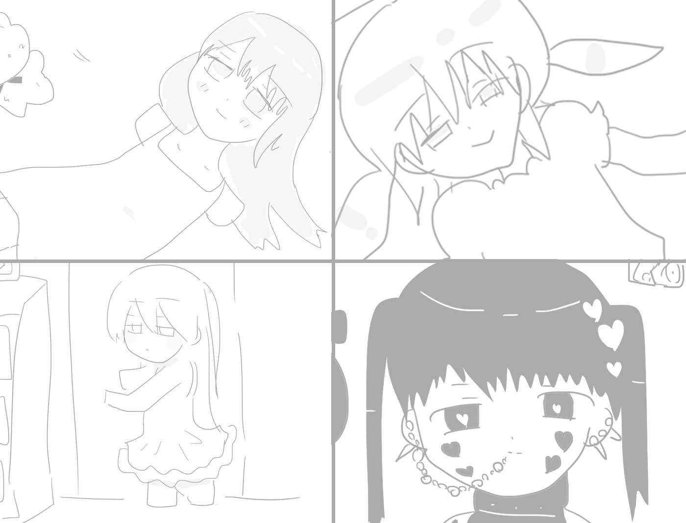 欠損男の娘ミニイラスト集 - サンプル画像 1