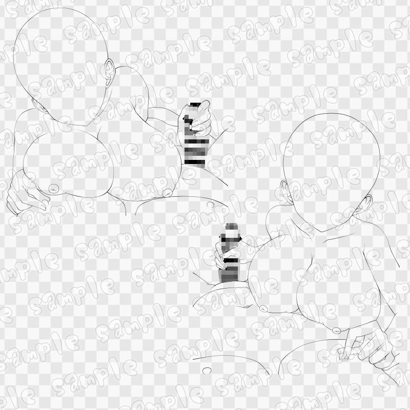 線画素材集［手］128 - サンプル画像 3