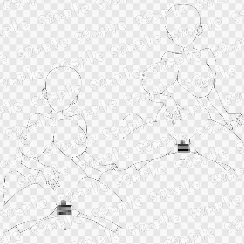 線画素材集［手］131 - サンプル画像 3