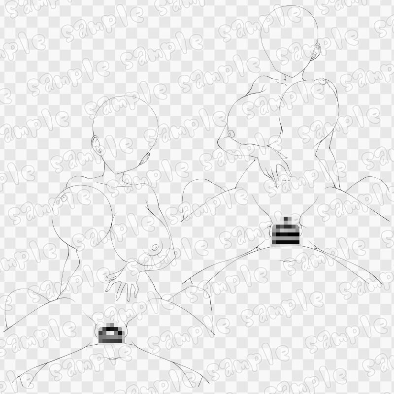 線画素材集［手］132 - サンプル画像 3
