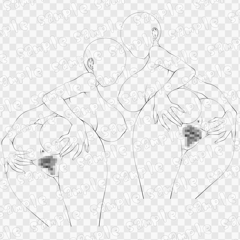 線画素材集［手］135 - サンプル画像 2