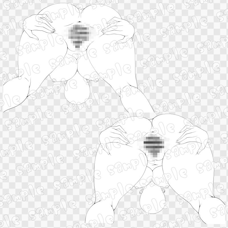 線画素材集［手］136 - サンプル画像 1