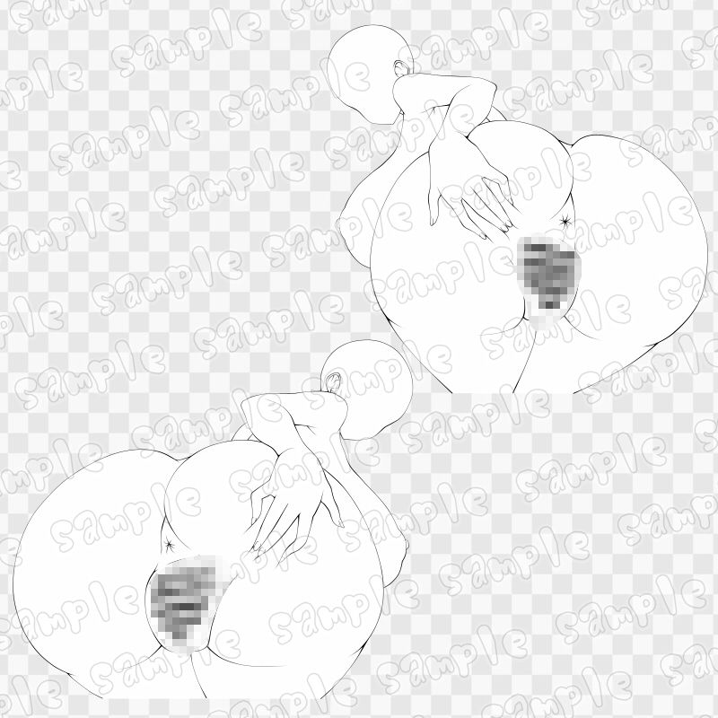 線画素材集［手］138 - サンプル画像 1