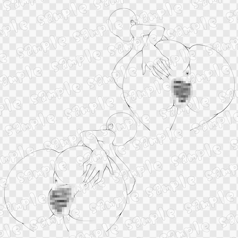 線画素材集［手］138 - サンプル画像 2