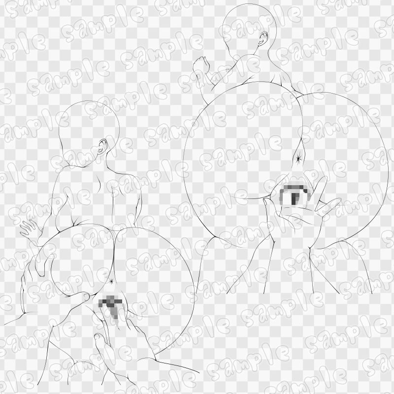 線画素材集［手］140 - サンプル画像 3