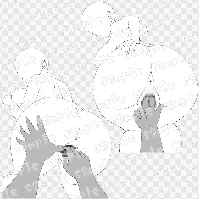 線画素材集［手］141 - サンプル画像 1