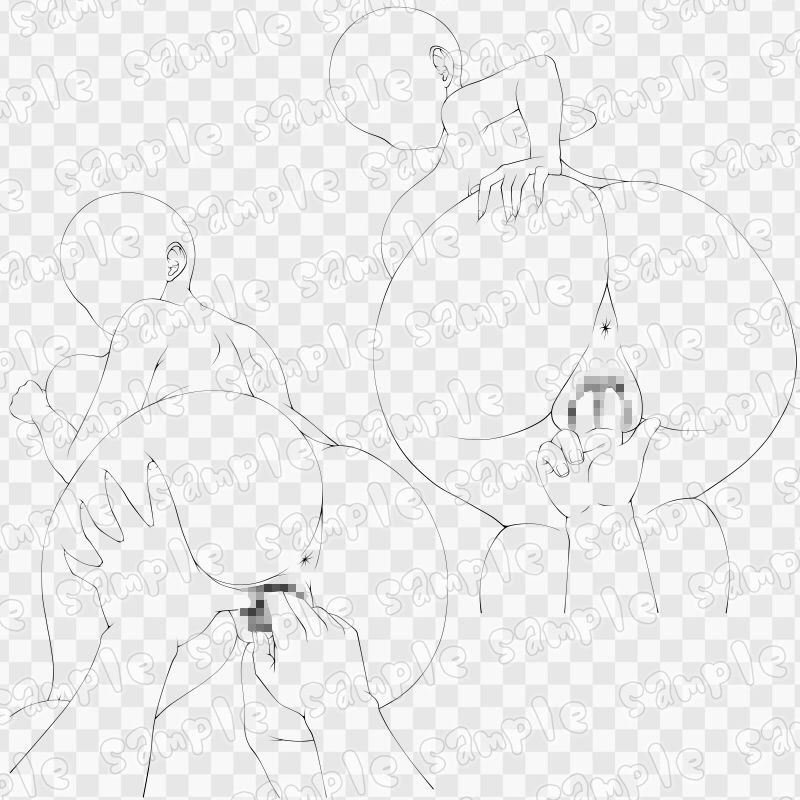 線画素材集［手］141 - サンプル画像 3