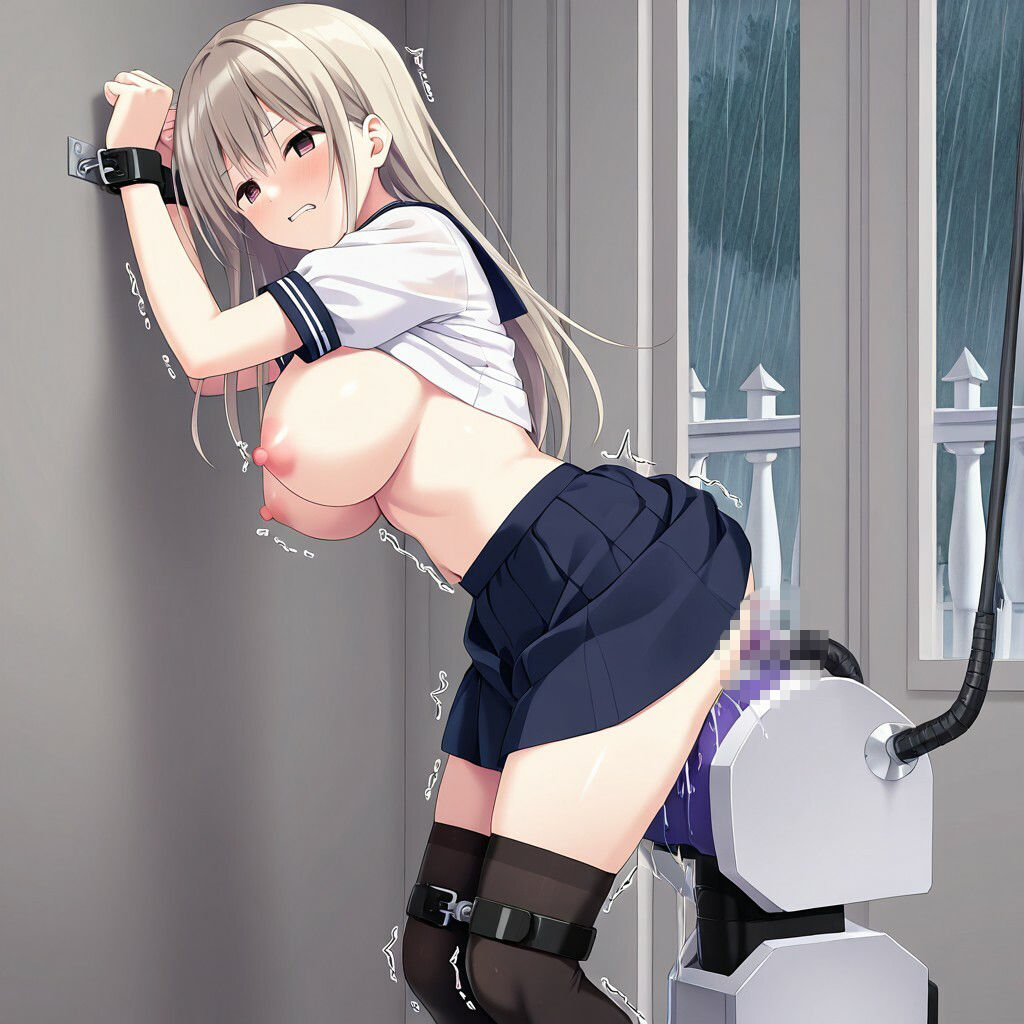 巨乳美少女の拘束機械姦コレクション - サンプル画像 6