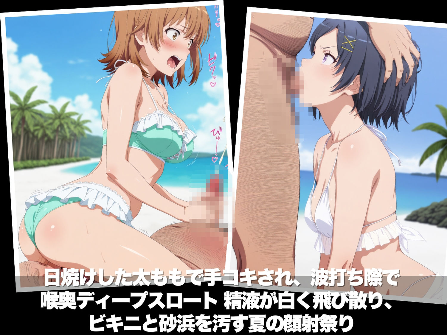 真夏の海辺で堕ちて 〜おじさんの虜になって妊娠するまで〜 や●り俺の青春ラブコメはまちがっている。編 - サンプル画像 4