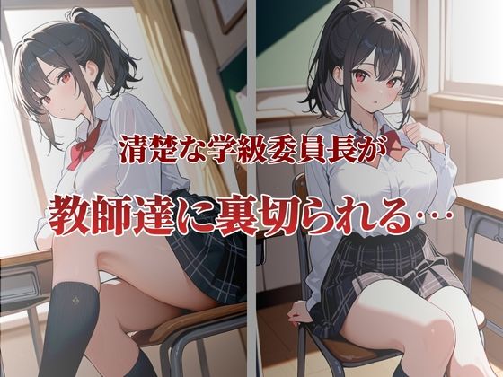 清楚な学級委員長が性奴●契約 - サンプル画像 1