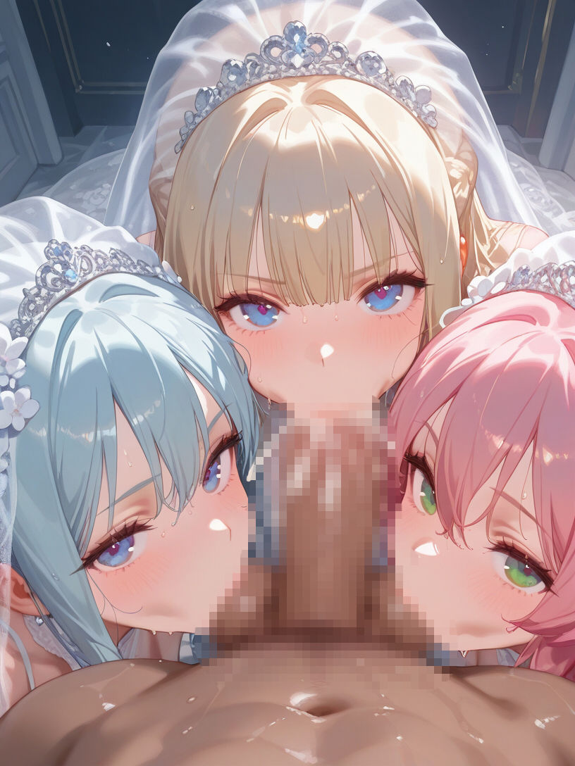 巨乳花嫁とハーレムエッチ8 - サンプル画像 5