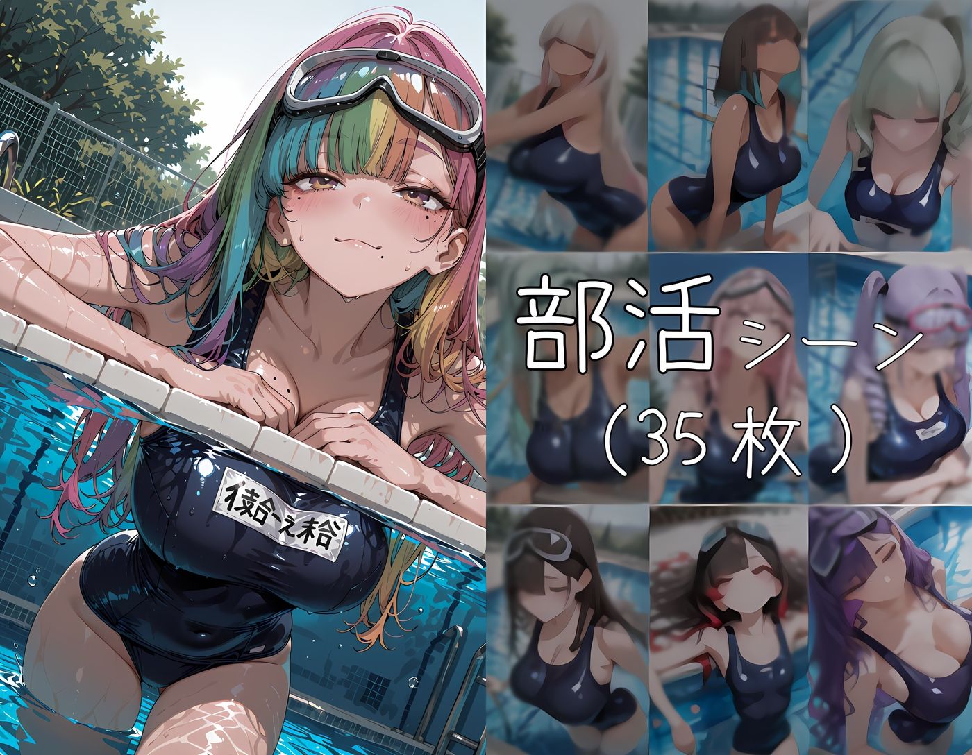 スク水J○ 更衣室で●す - サンプル画像 4