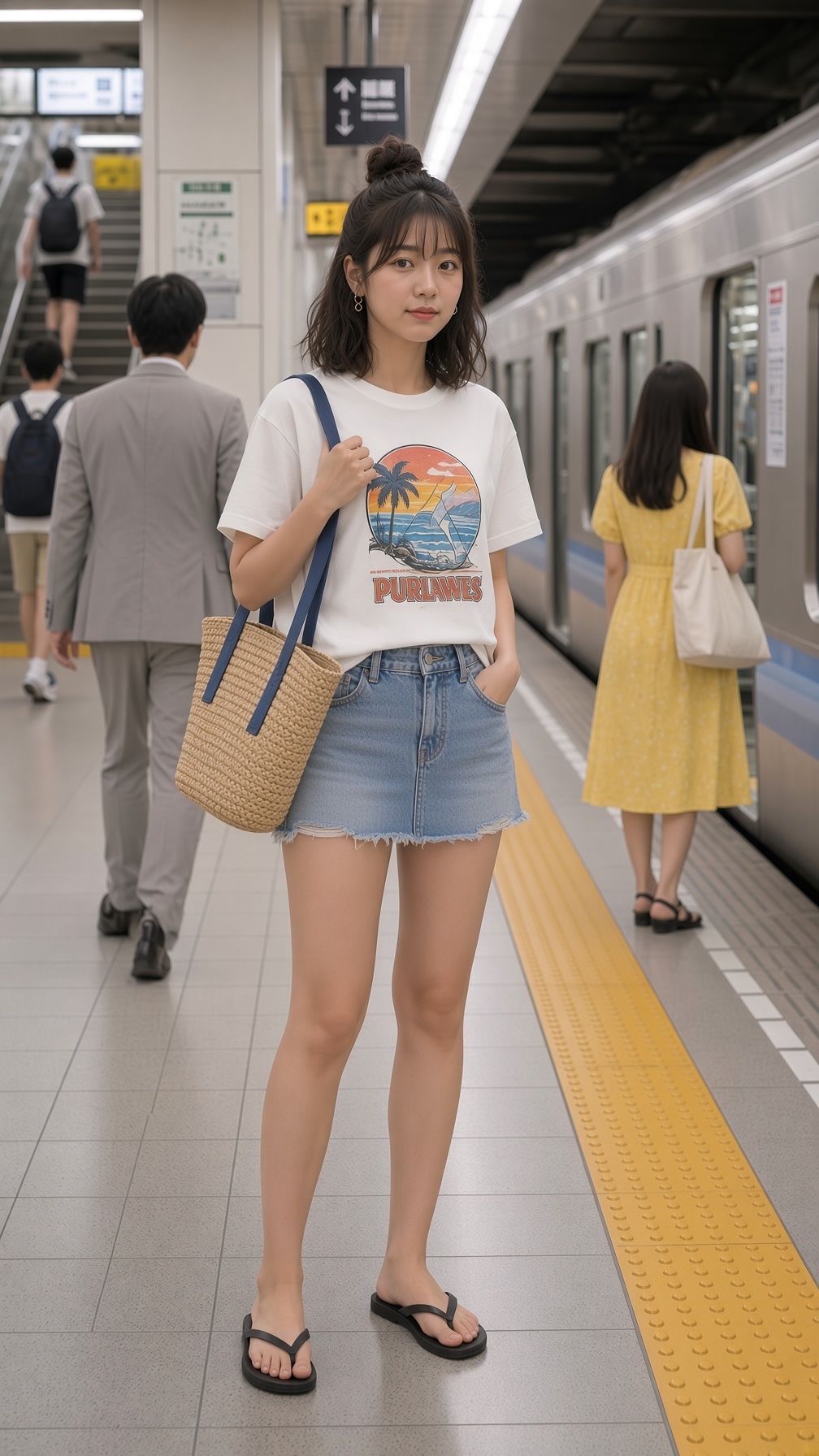 【逆さ撮り】西新宿の太陽OLたち、無防備パンチラ記録 〜シェアオフィスで輝く彼女たちが知らない秘密〜 - サンプル画像 5