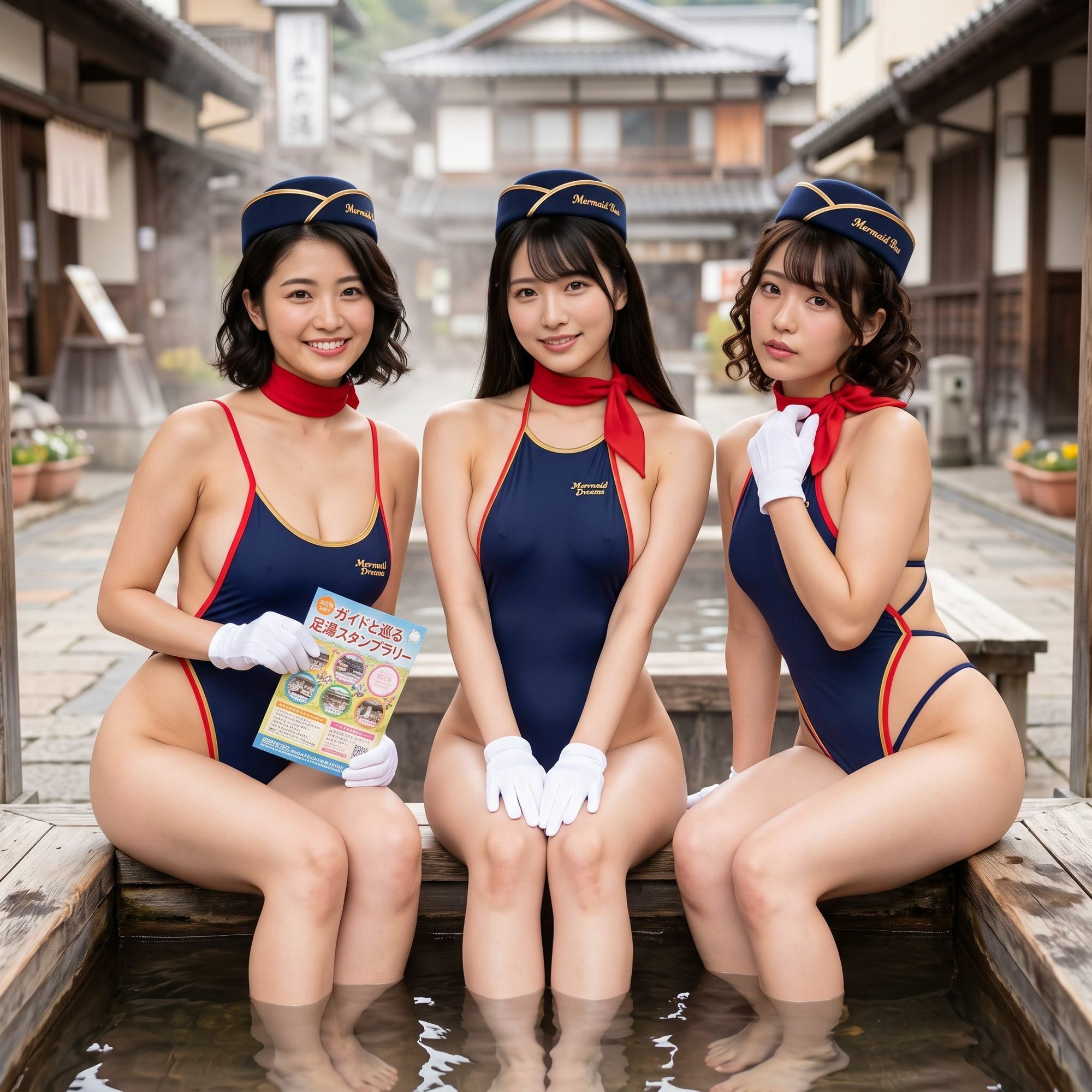 水着バスガイド写真集 - サンプル画像 7