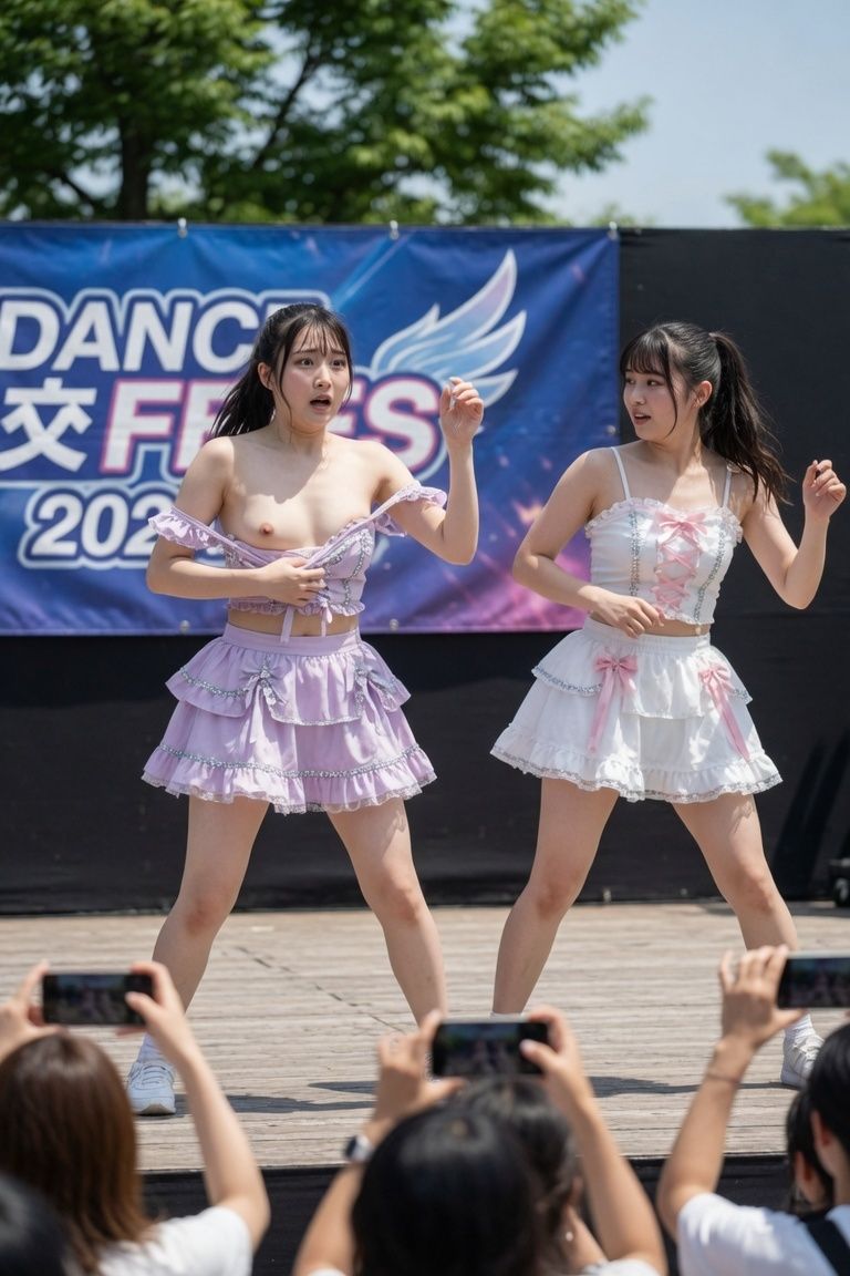 アイドルのおっぱいポロリハプニング画像集 - サンプル画像 5