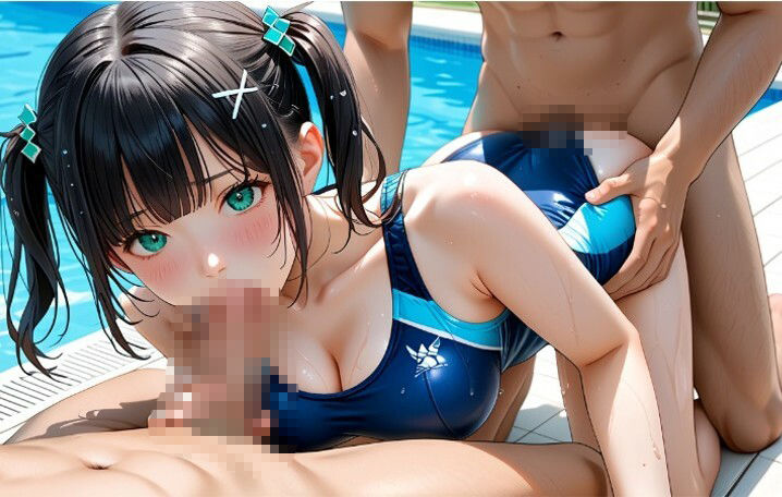 スク水女子☆夏の中出しおもひで - サンプル画像 8