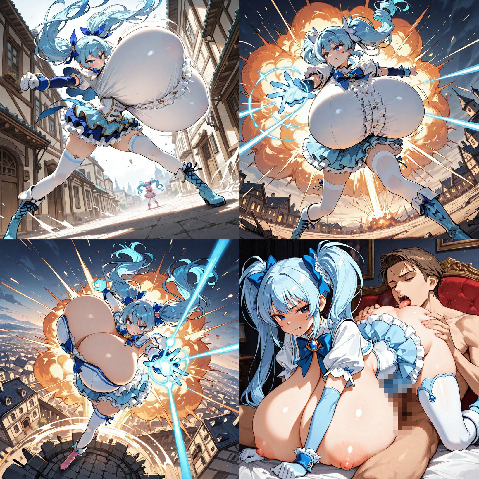 超闘乙女ストラグル・アリス 萌乳魔法少女愛乳譚 第二話 アクア・ストラーダ / 蒼瀬 流歌 - サンプル画像 1
