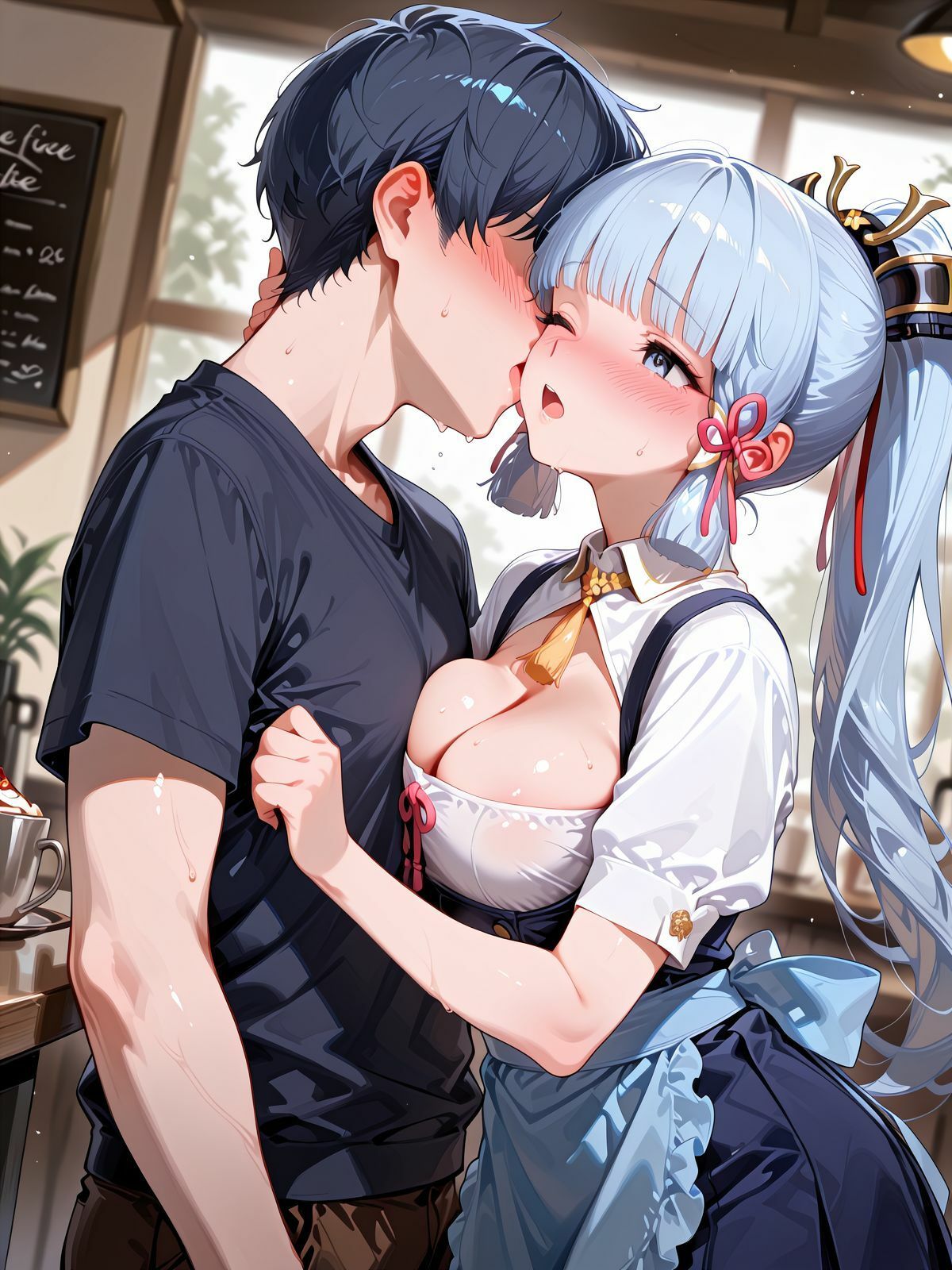 人気ヒロインたちとカフェでえっち - サンプル画像 7
