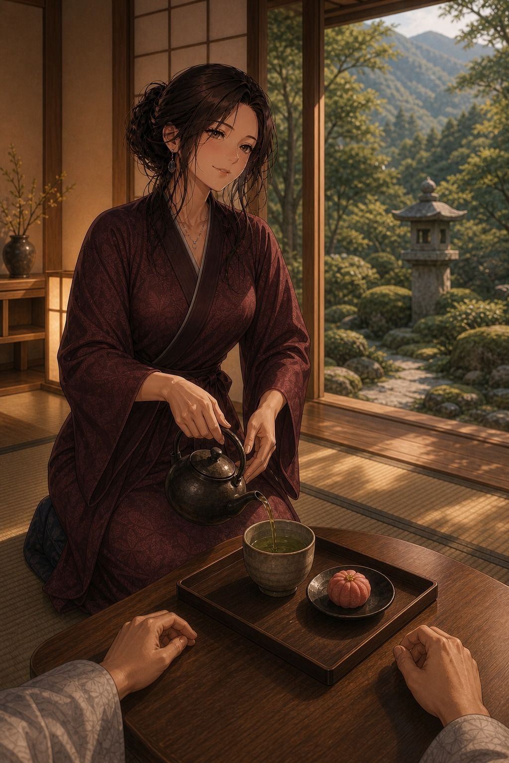 美人女将と過ごす温泉宿の一夜 - サンプル画像 3