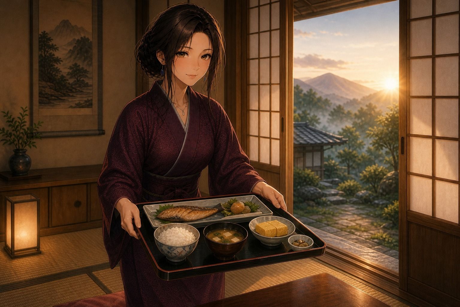 美人女将と過ごす温泉宿の一夜 - サンプル画像 7