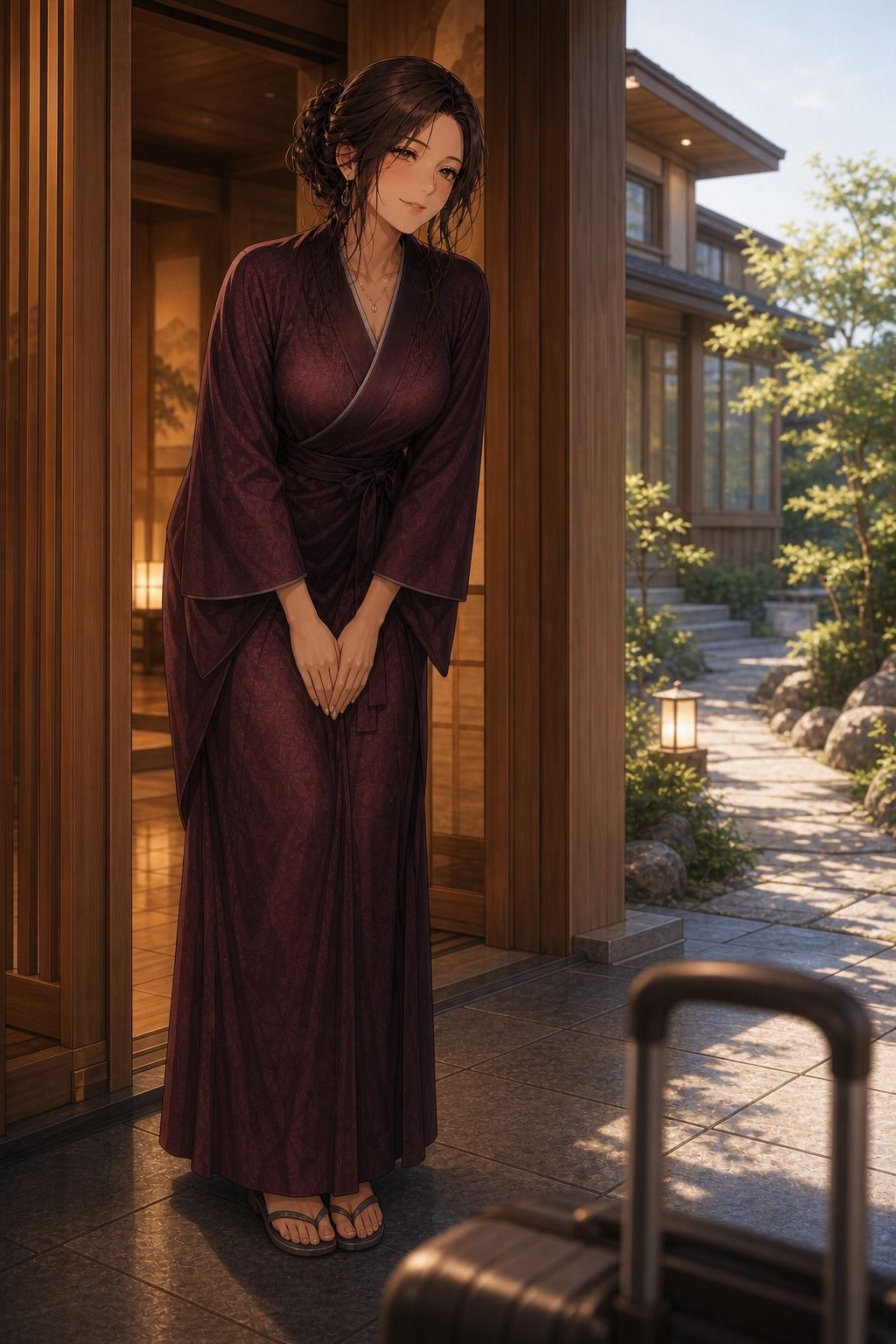 美人女将と過ごす温泉宿の一夜 - サンプル画像 8