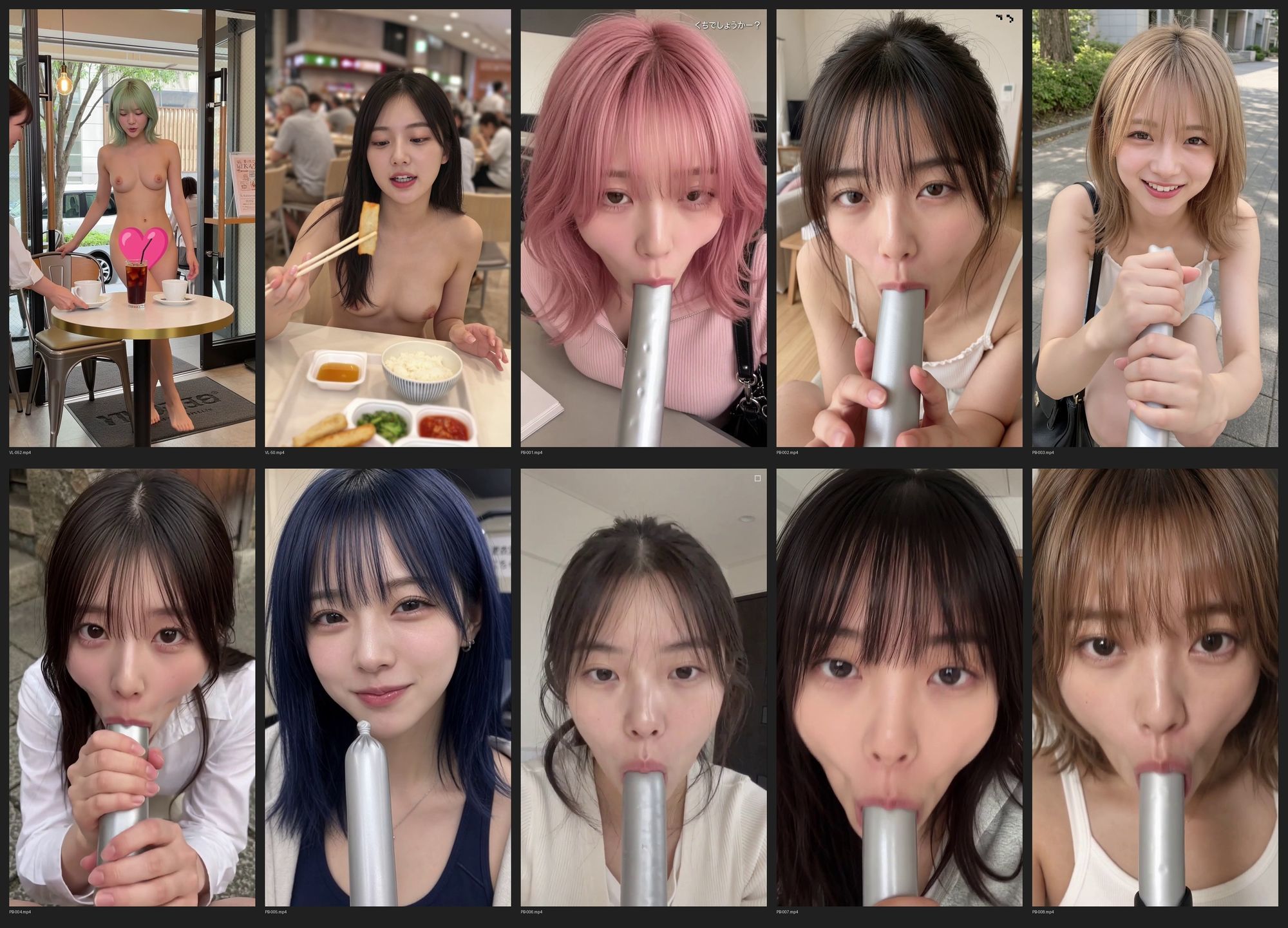 夏だし暑いからもう服なんていらない！全裸になって過ごしてみた！VLOG風ショート動画  ＋  他 - サンプル画像 6