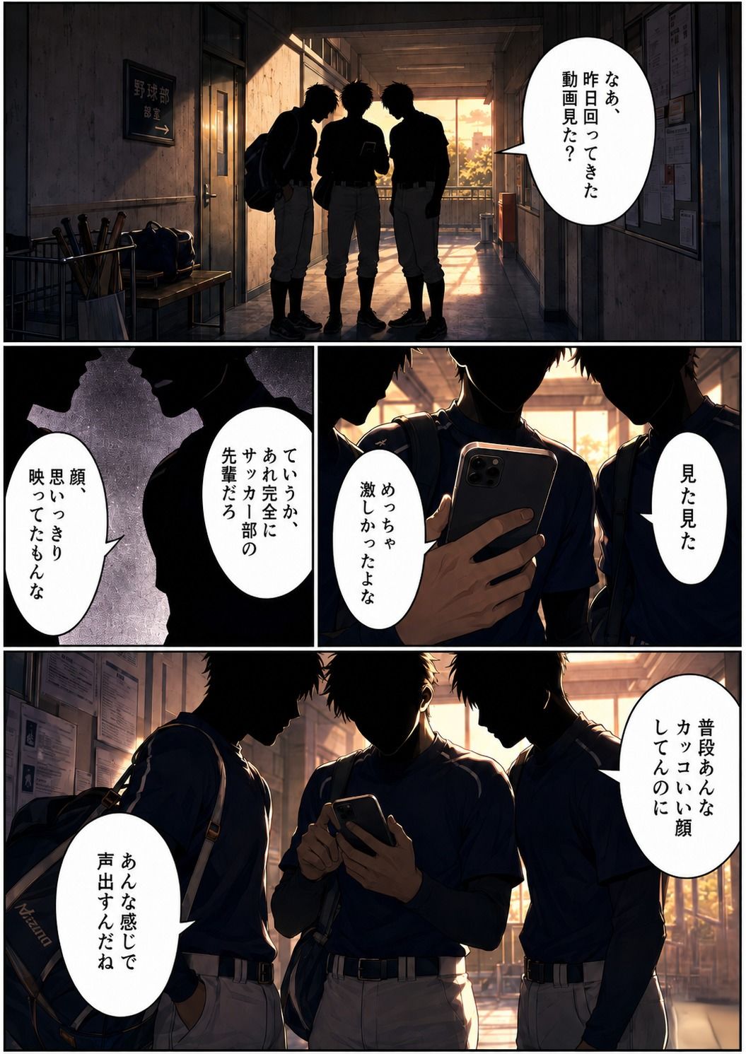 男子校内で裏取引されている動画 - サンプル画像 1