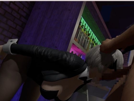 【2B×バニー】夜Barで2Bバニーパラダイス！【バニーロイド】 - サンプル画像 4