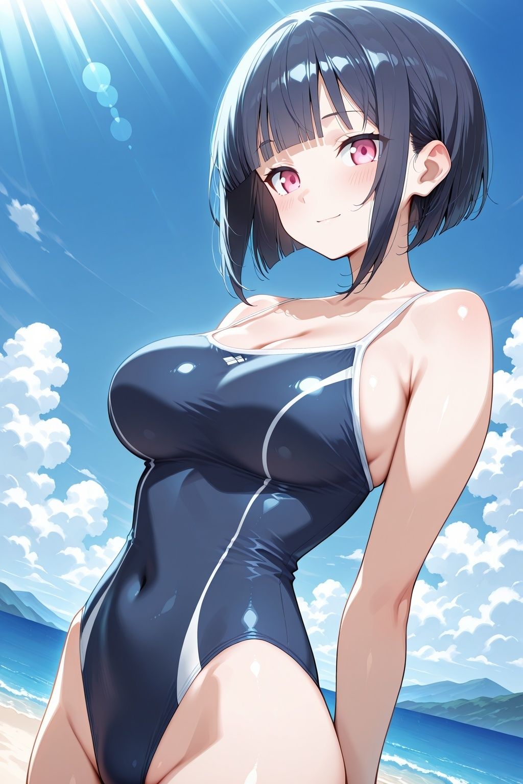 スク水女子のイケない夏休み - サンプル画像 1