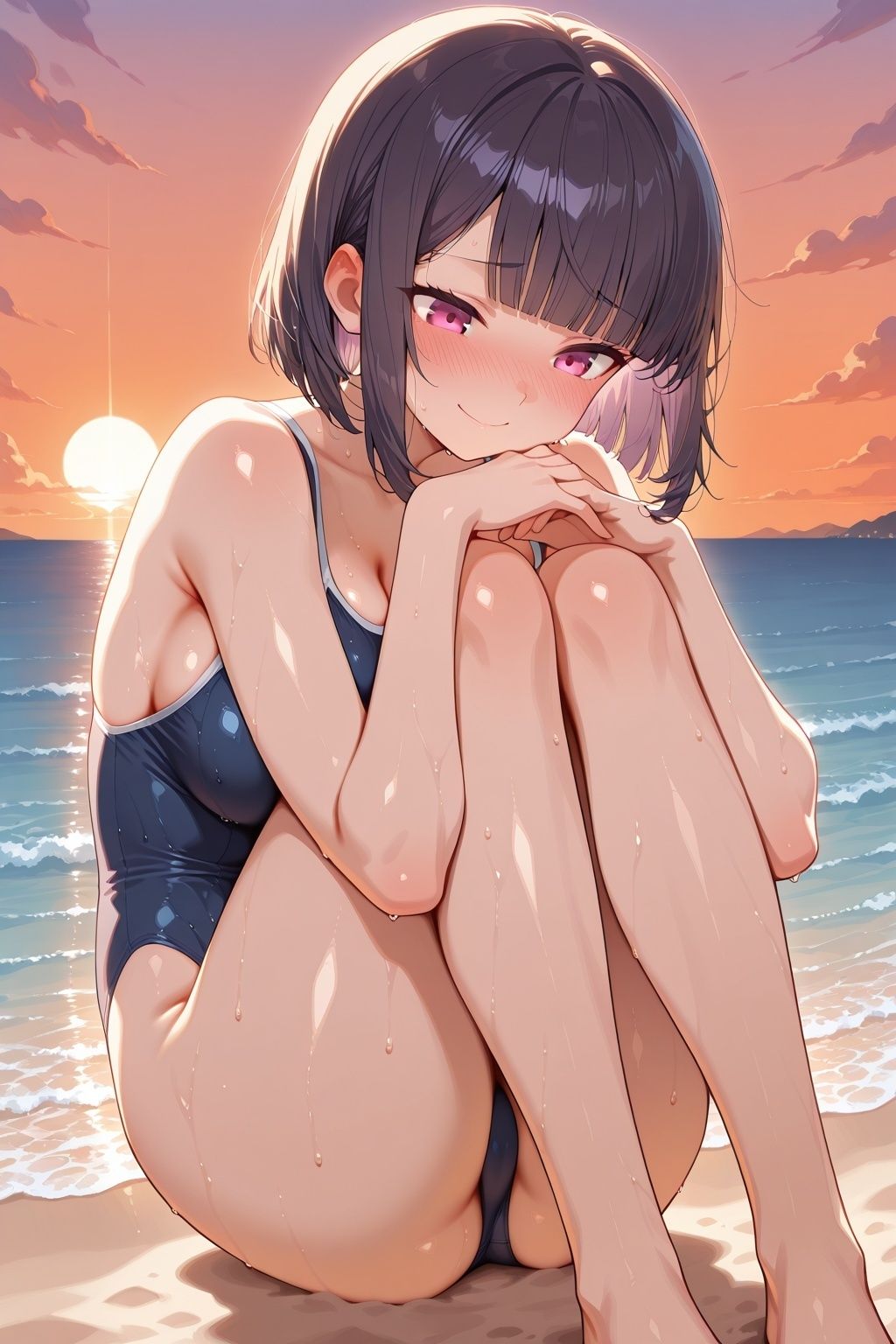 スク水女子のイケない夏休み - サンプル画像 2