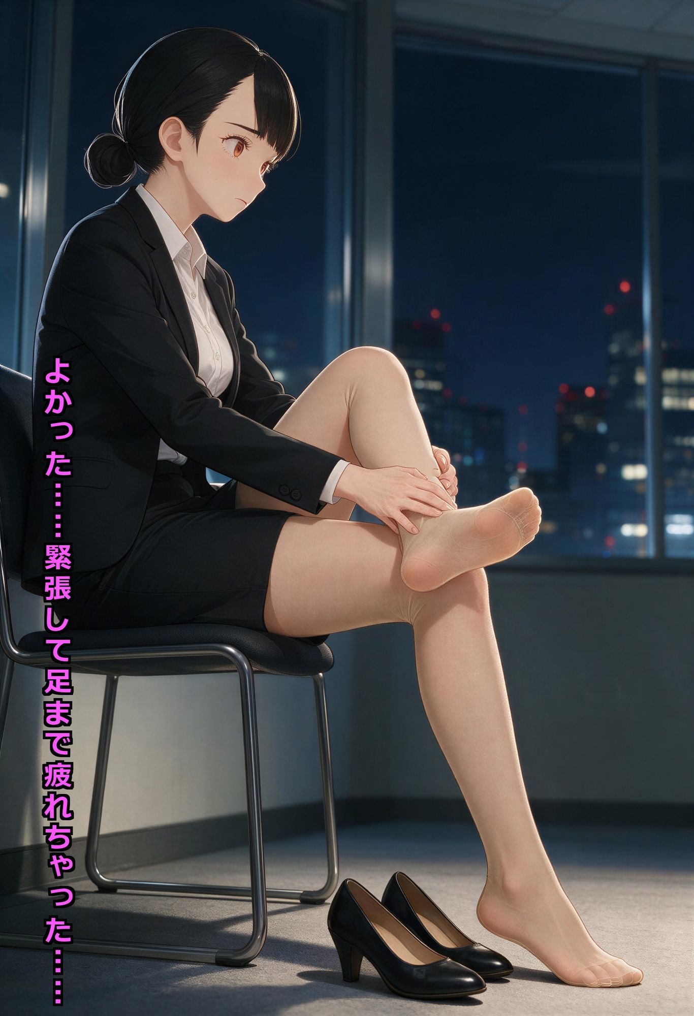 パンスト美脚のリクスー就活JDが、キモおじ人事の特別研修を受け入れるまで - サンプル画像 3