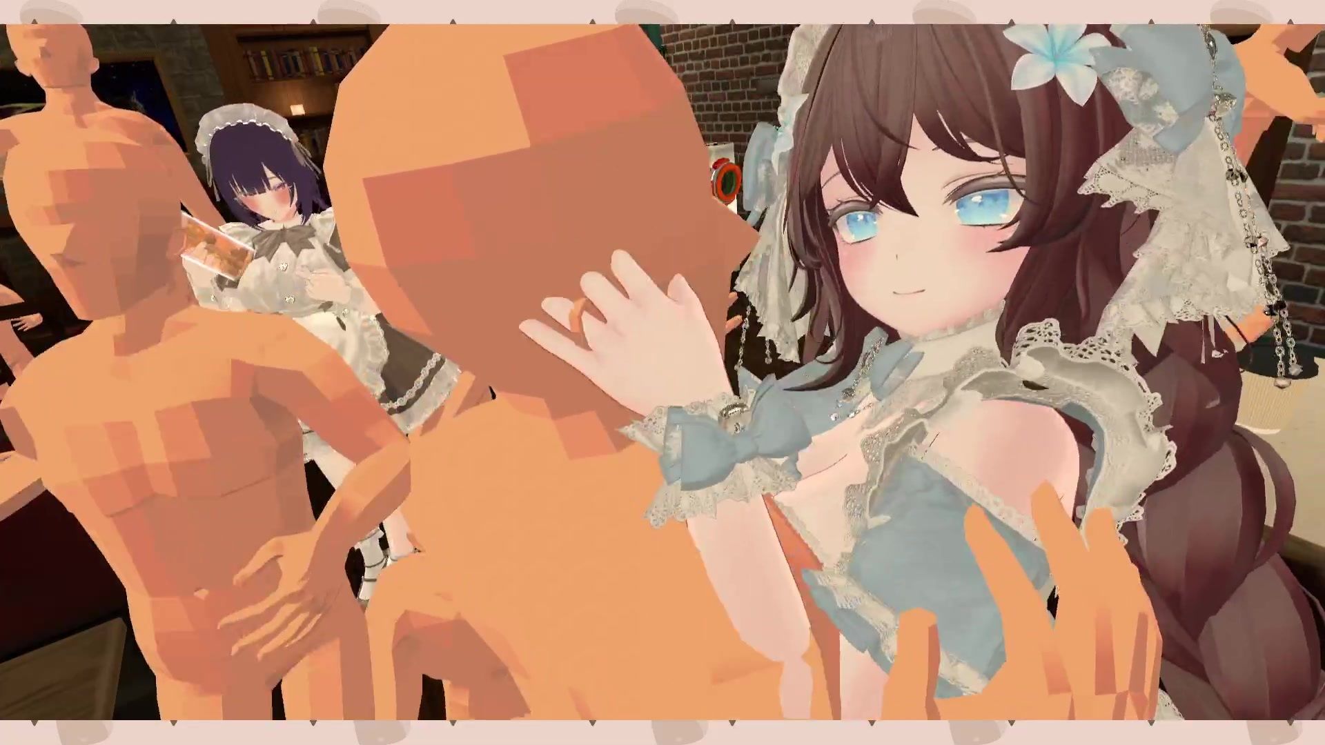 【アイテム連動】ポプロChilloutVR！！可愛いメイド達がご主人様にご奉仕…（はーと）【リスナーさん参加型】  井栗まろん - サンプル画像 3