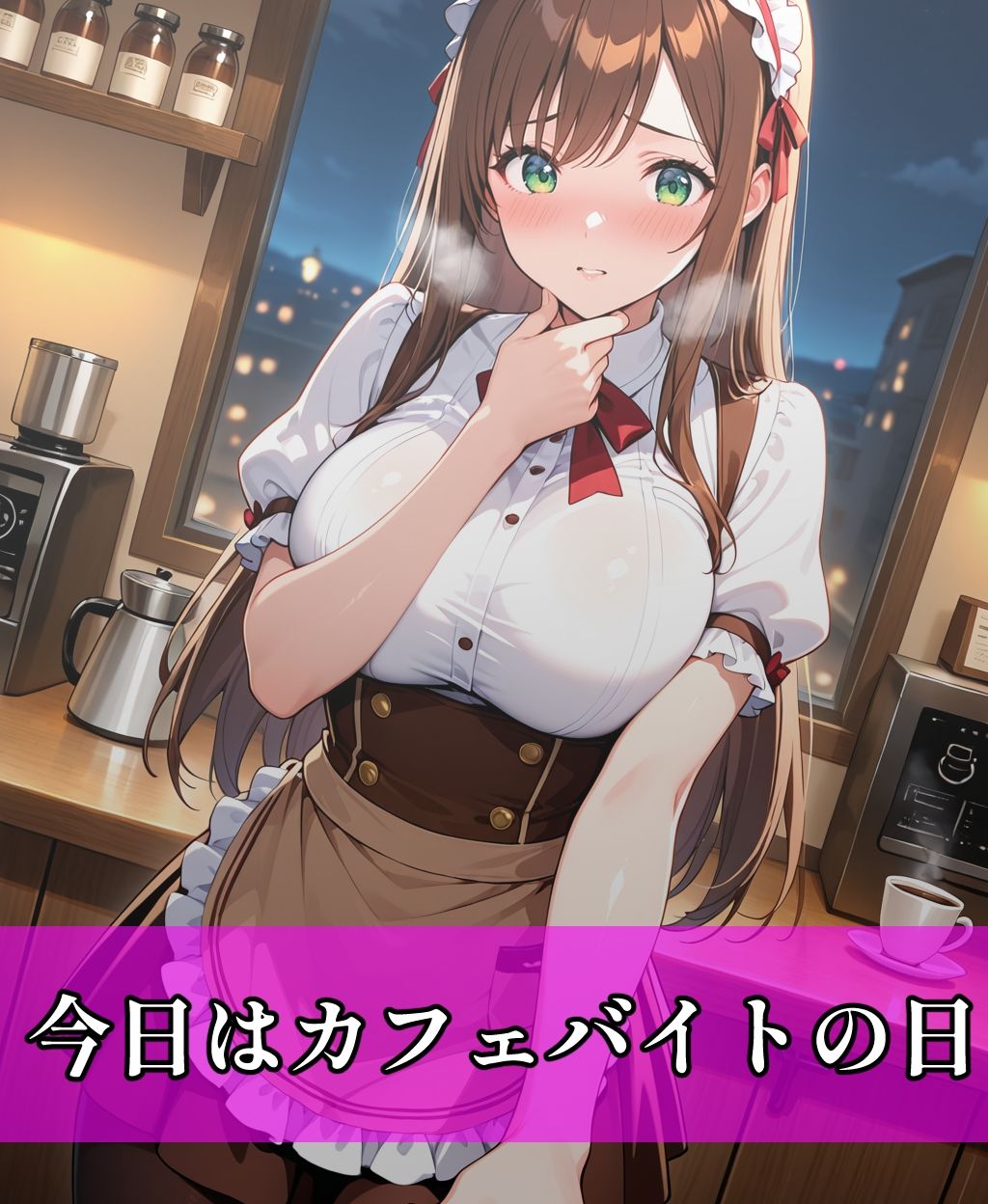 美人OLがカフェバイトで大乱交Hした話 - サンプル画像 2