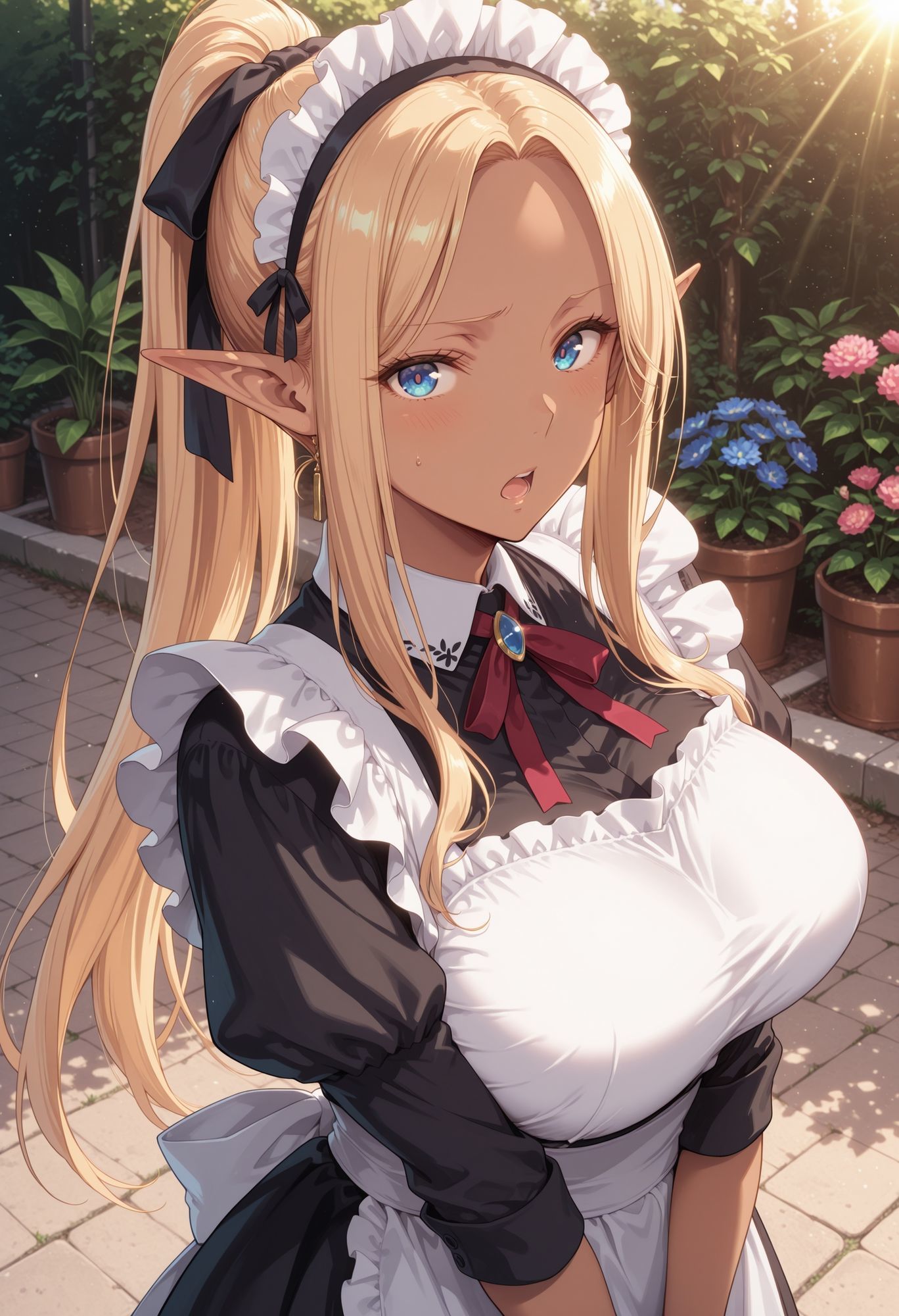 エルフのメイドさんの誘惑10 - サンプル画像 1