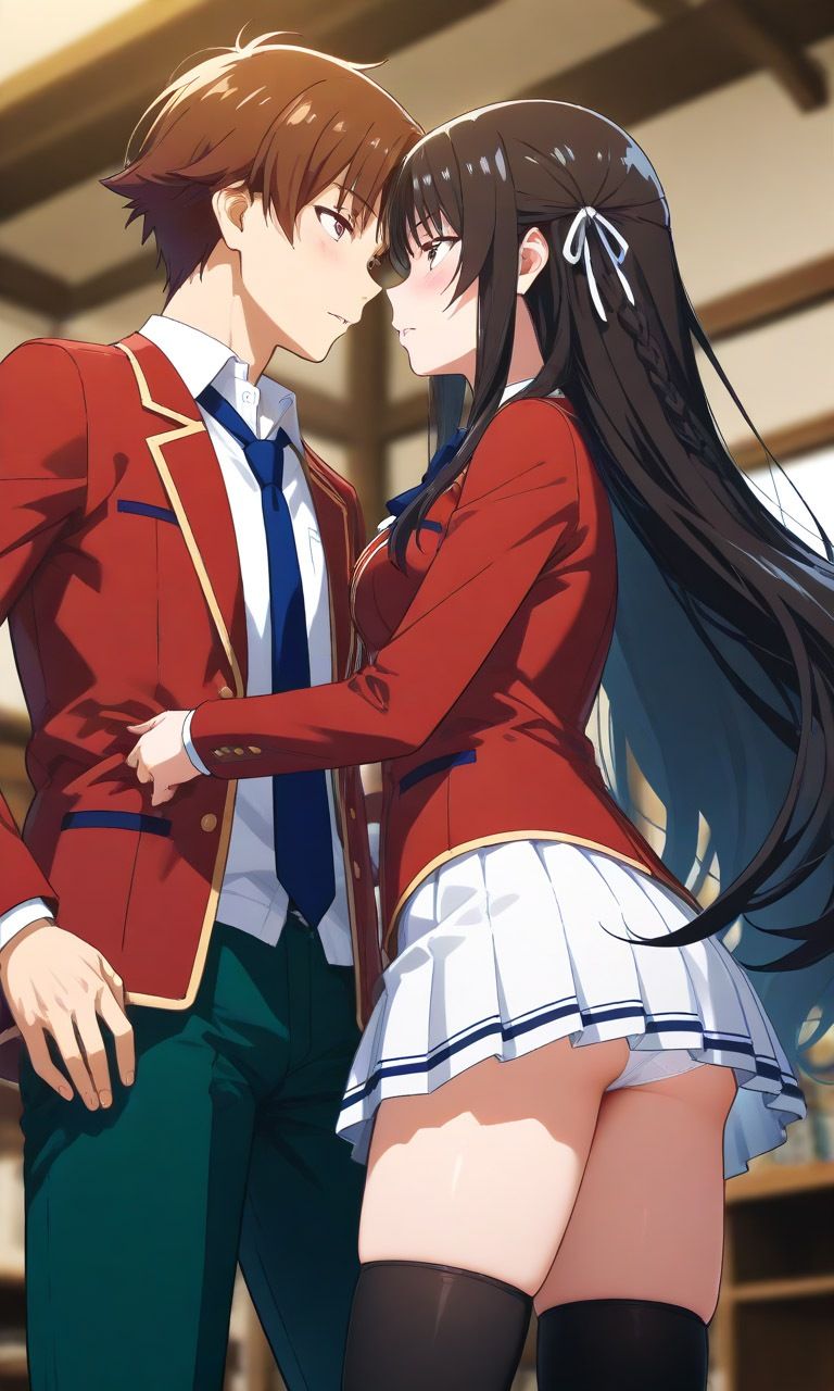 突然堀北にフェラチオされたので最後までヤってしまった綾小路 - サンプル画像 2