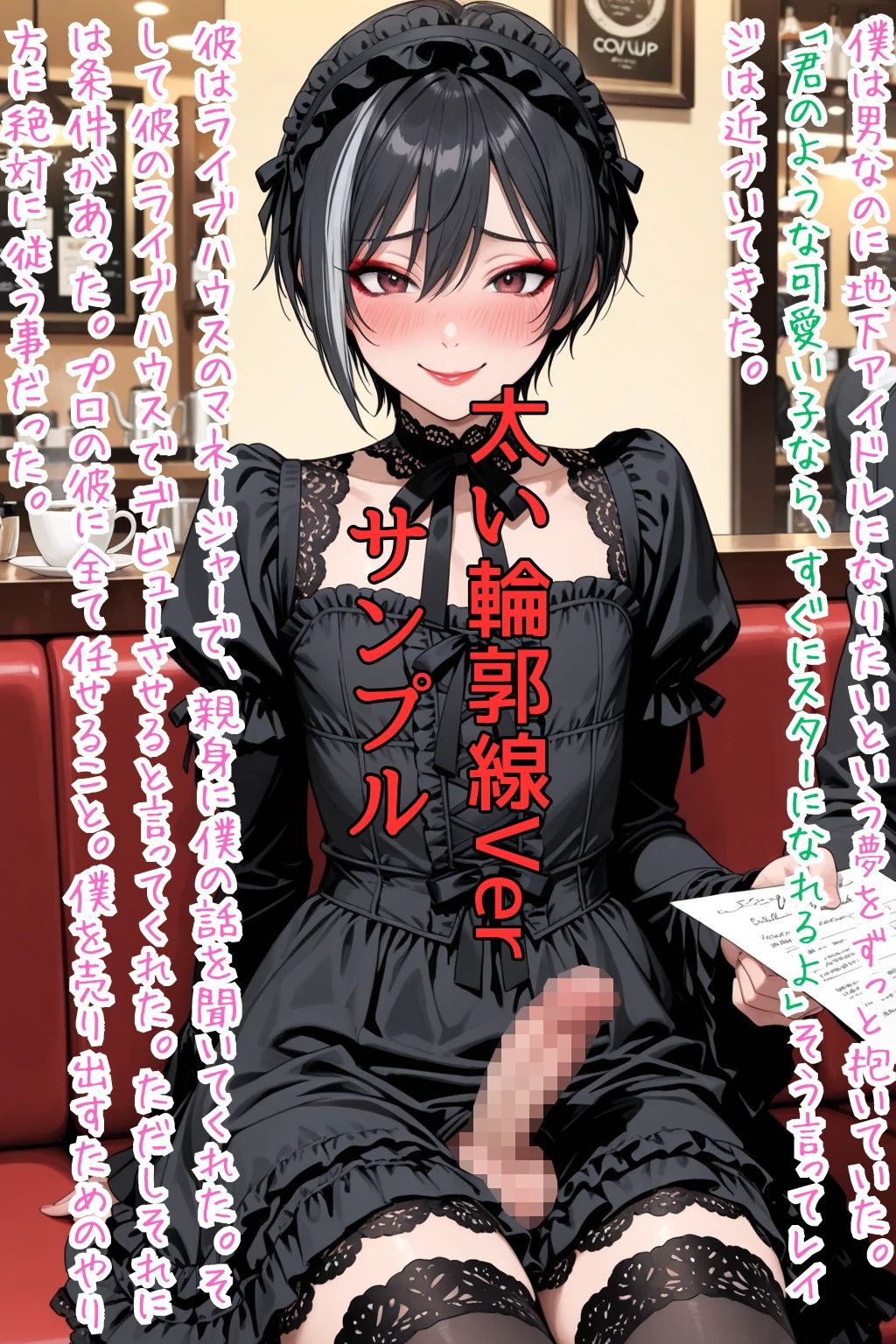 Sissy Captions Mな男の娘のシシーキャプション集9 地下アイドルの男の娘 夢を叶える代償に… 僕は彼の言いなりになった… - サンプル画像 2
