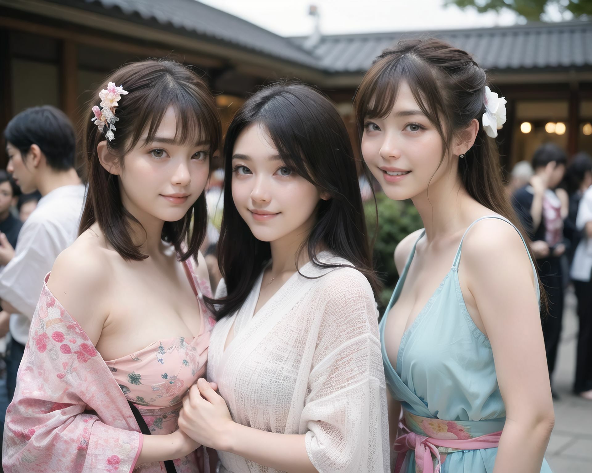 AI美少女写真集 素顔の RUNA - （7） 〜夜の提灯に溶ける、もうひとつの距離〜 - サンプル画像 1
