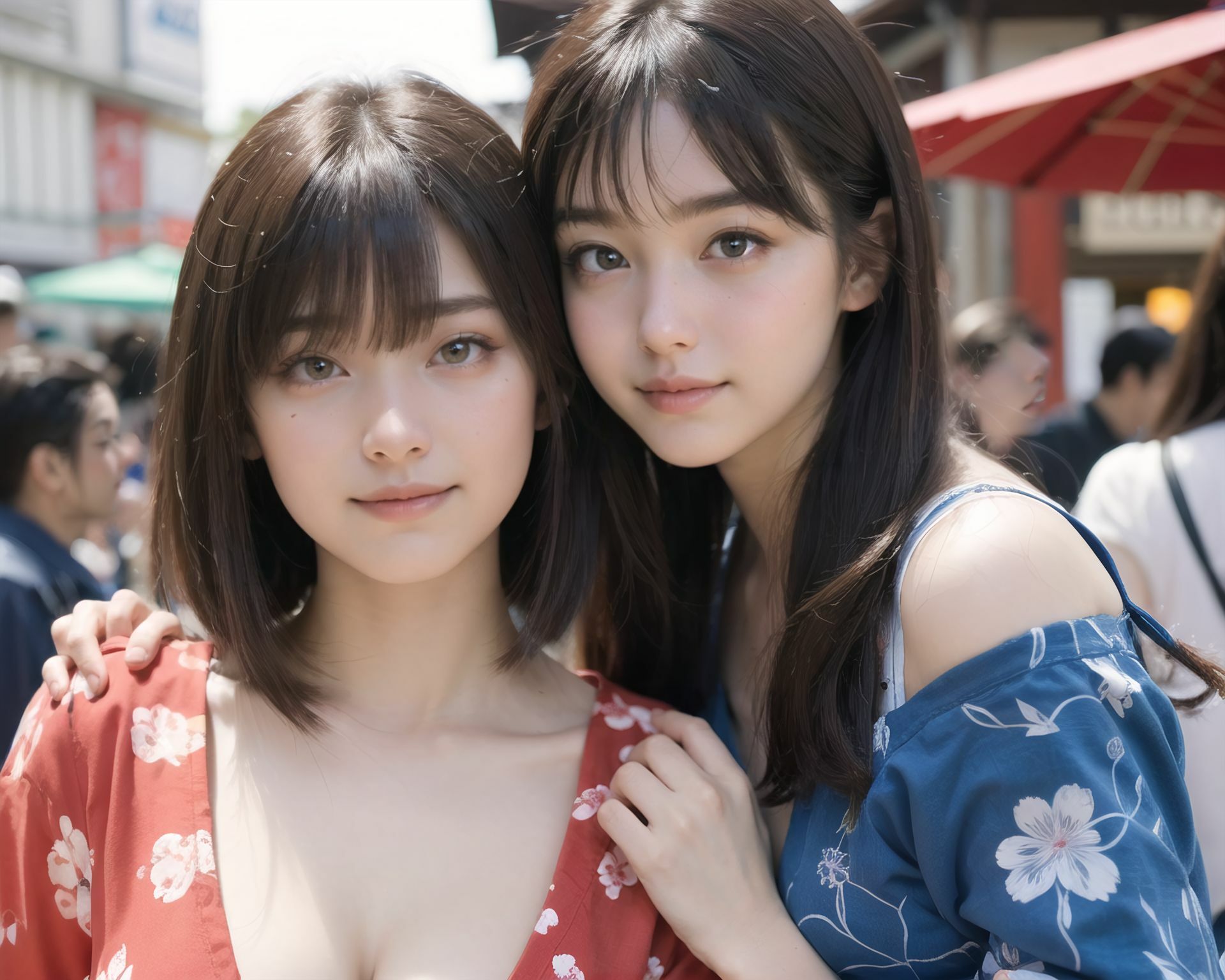 AI美少女写真集 素顔の RUNA - （7） 〜夜の提灯に溶ける、もうひとつの距離〜 - サンプル画像 3