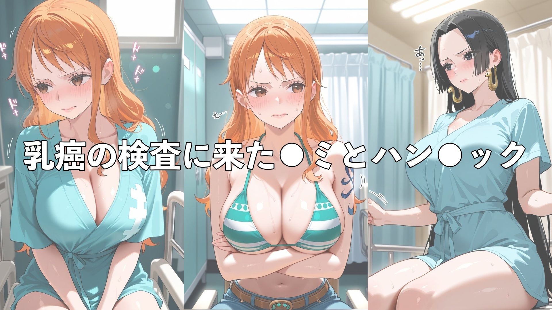 乳がん検診に来たところ悪徳医師の手つきが徐々にいやらしくなり最終的にはチ●ポを挿入【●ミ＆ハン●ック】 - サンプル画像 2
