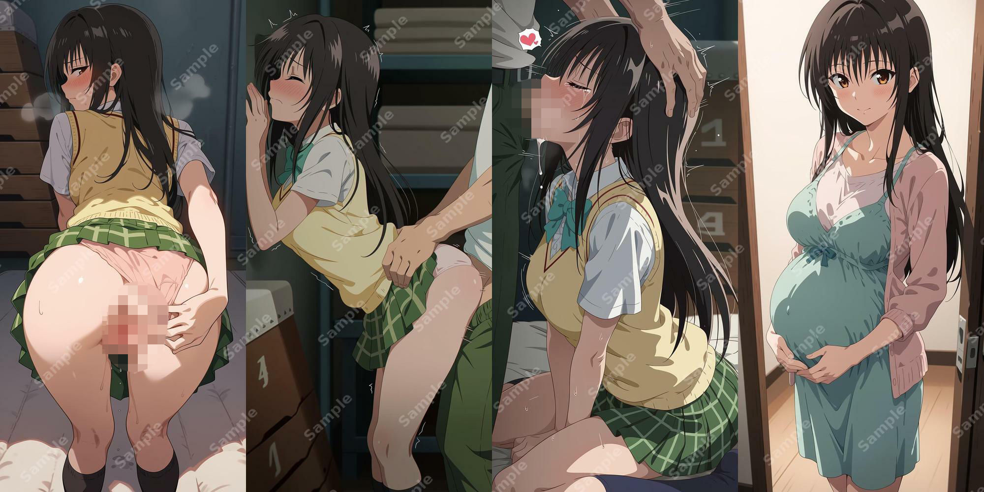 ヒロイン全員孕ませルート  体育倉庫で立ちバック！ - サンプル画像 5