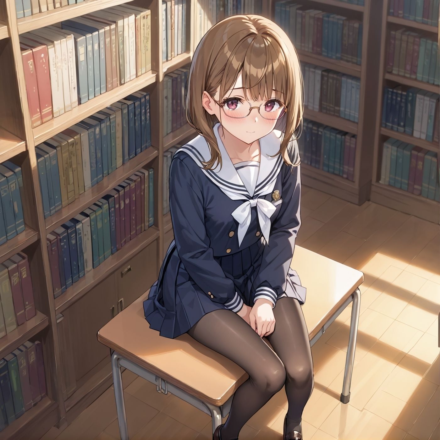学園性活！図書委員と官能的な秘め事9【メガネ美少女の厳選CG209枚収録】 - サンプル画像 2