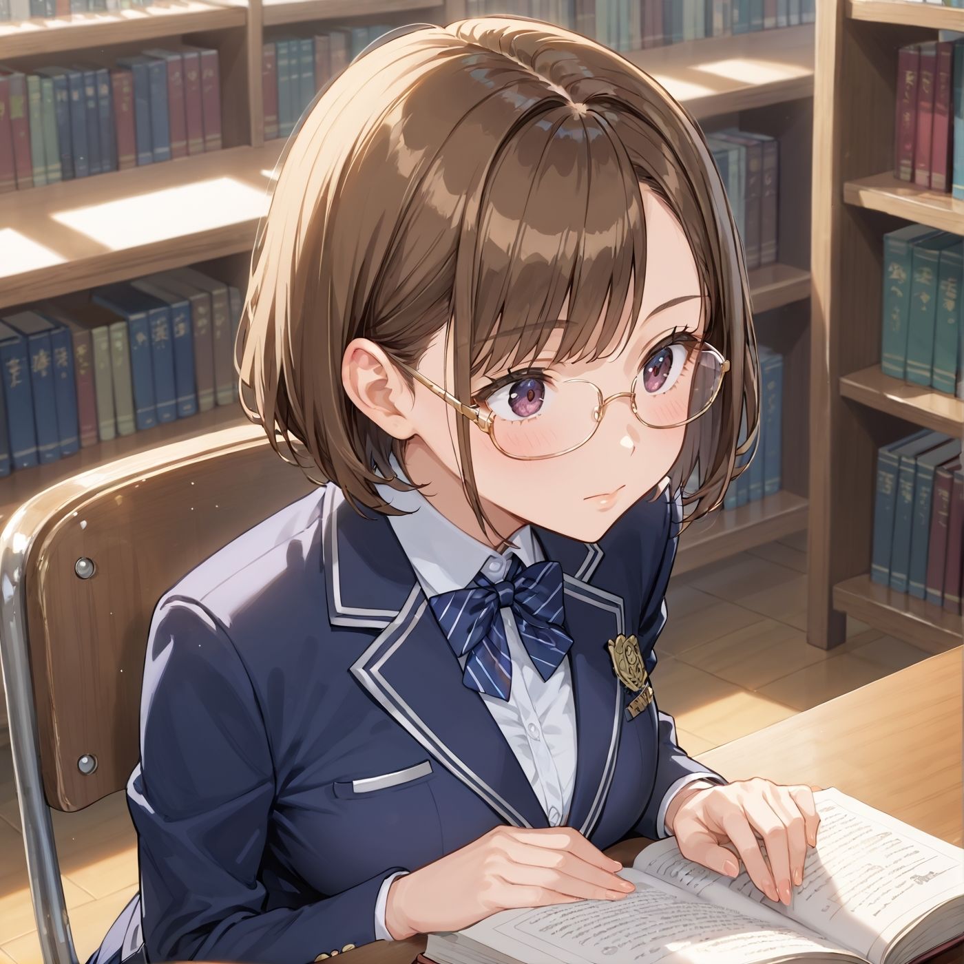 学園性活！図書委員と官能的な秘め事9【メガネ美少女の厳選CG209枚収録】 - サンプル画像 3