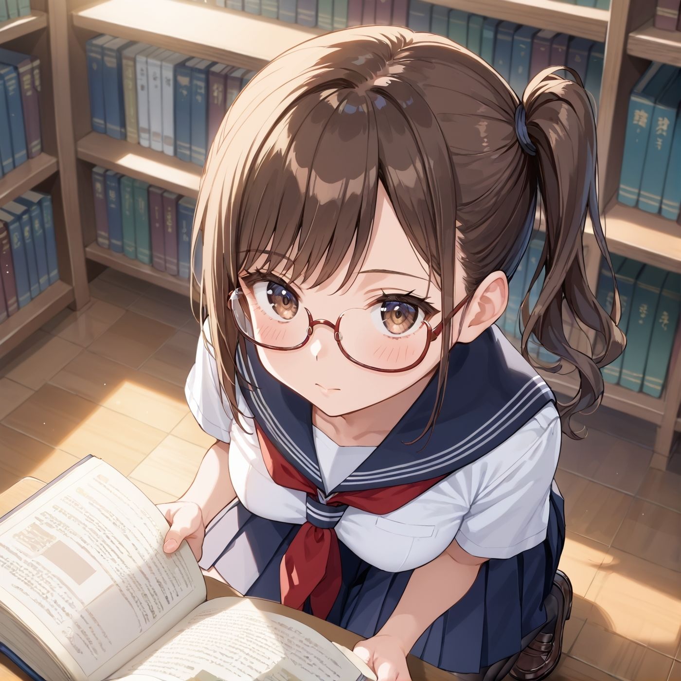 学園性活！図書委員と官能的な秘め事9【メガネ美少女の厳選CG209枚収録】 - サンプル画像 9