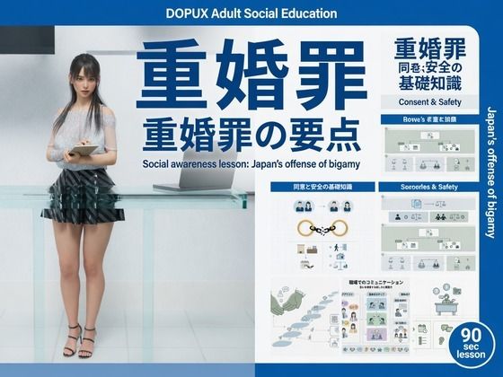 【△20】パンチラガチャ★二階堂 沙耶 大学に進学し強豪予備校『DOPUX（ドピュックス）』で社会人向け講座（性犯罪）を教える名物講師に！（Vol.008:重婚罪）