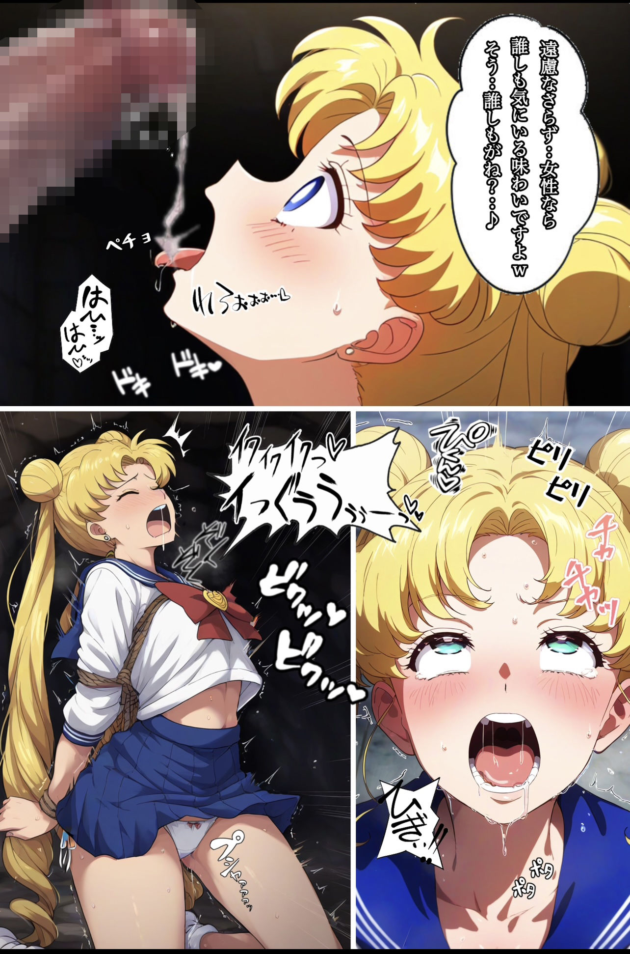 アヘ顔戦士セーラーgirl’s 1 - サンプル画像 2