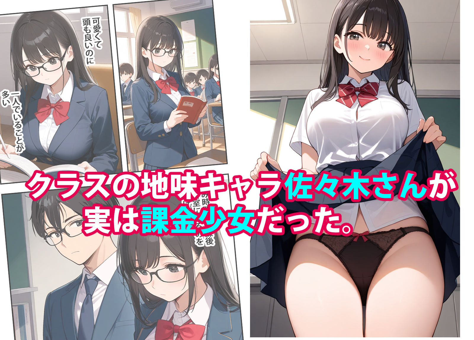 課金少女2 地味キャの佐々木さんが僕のために裸になってくれる - サンプル画像 1