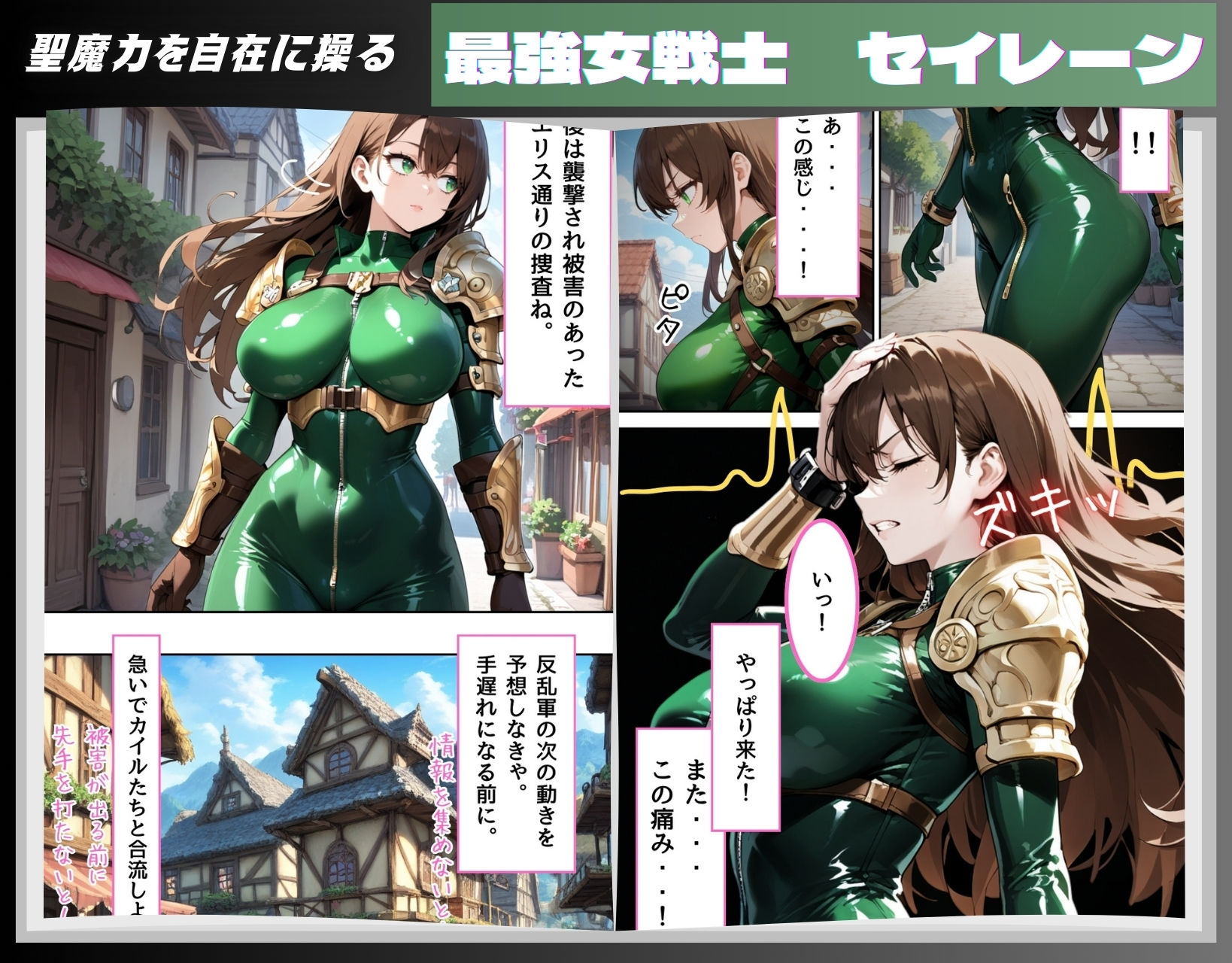 最強女戦士がゲスモブたちに凌〇されちゃう話【輪〇編】 - サンプル画像 1