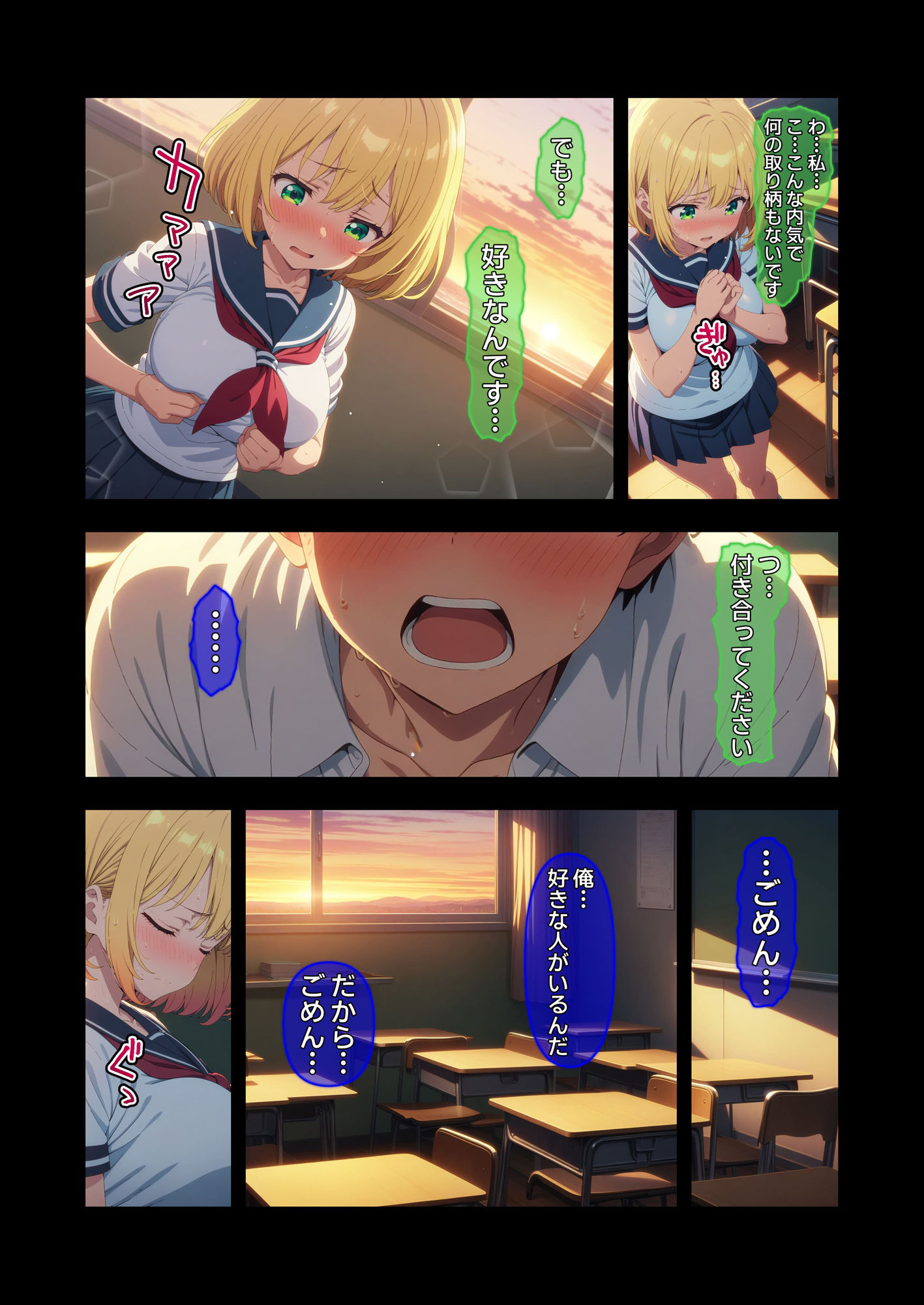 【漫画】びしょ濡レ〇プ02 - サンプル画像 6